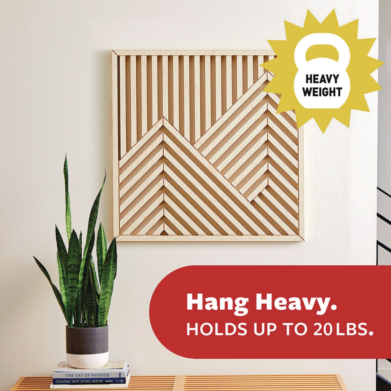 Command™ Picture Hanging Strips, X-Large, Removable, Holds up to 20 lbs per 4 Strips, Black, 4 Strip Pairs