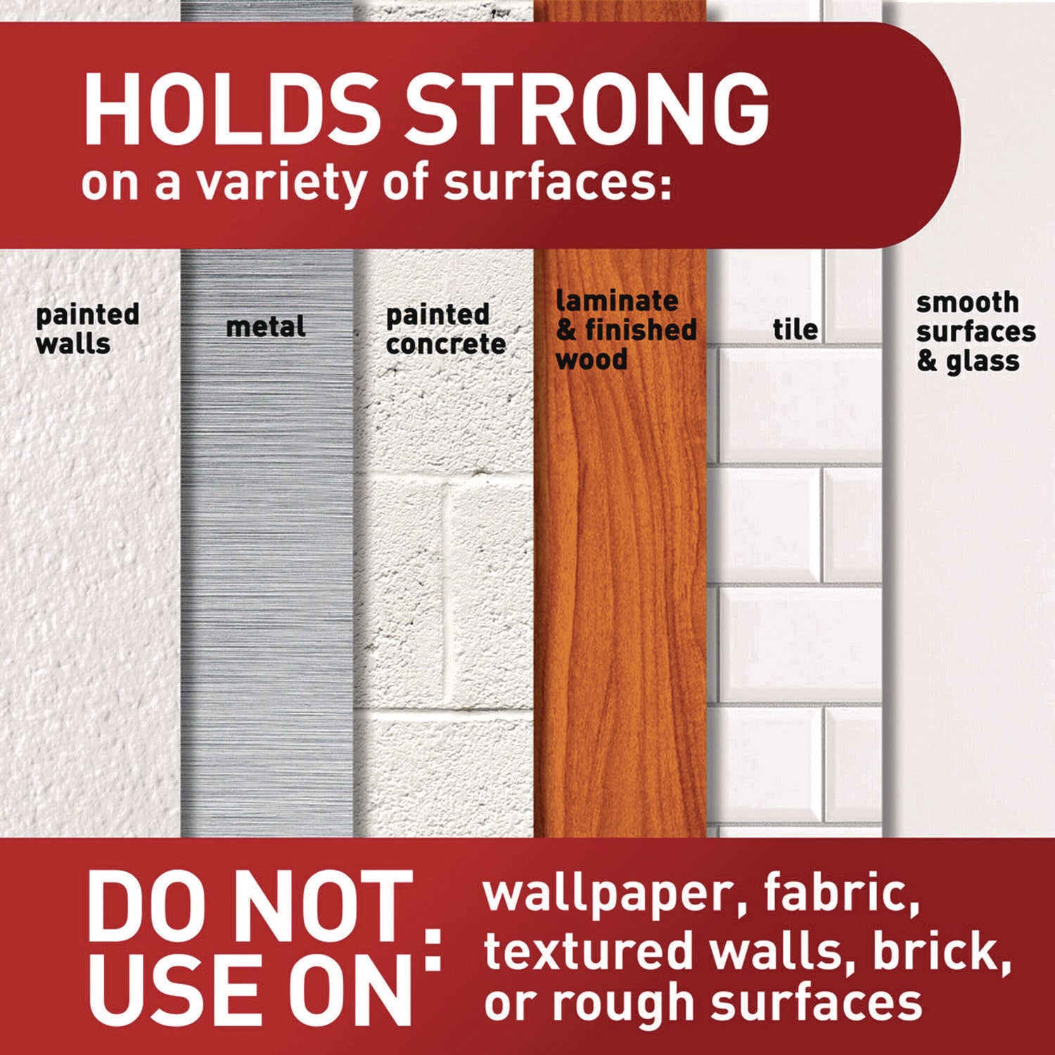 Command™ Picture Hanging Strips, X-Large, Removable, Holds up to 20 lbs per 4 Strips, Black, 4 Strip Pairs