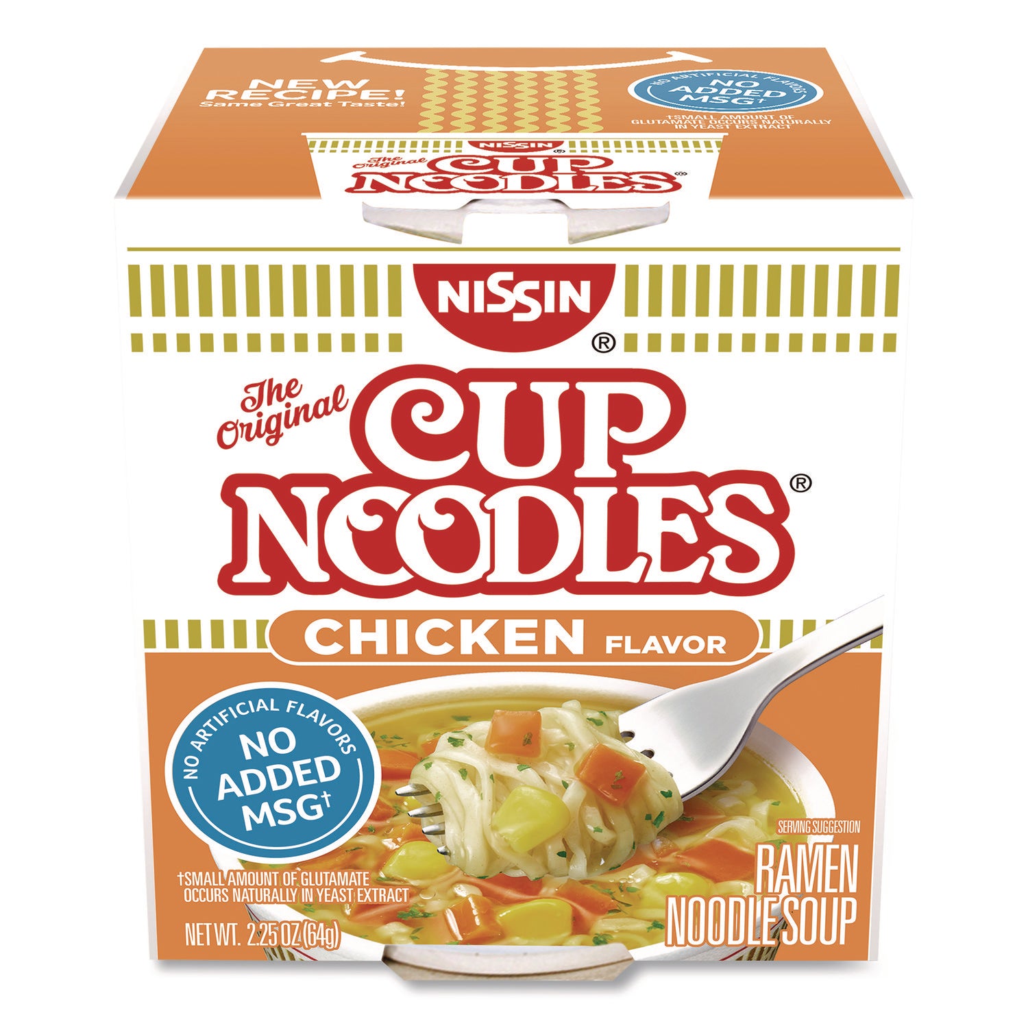 Nissin® Cup Noodles, Chicken, 2.25 oz Cup, 12/Carton