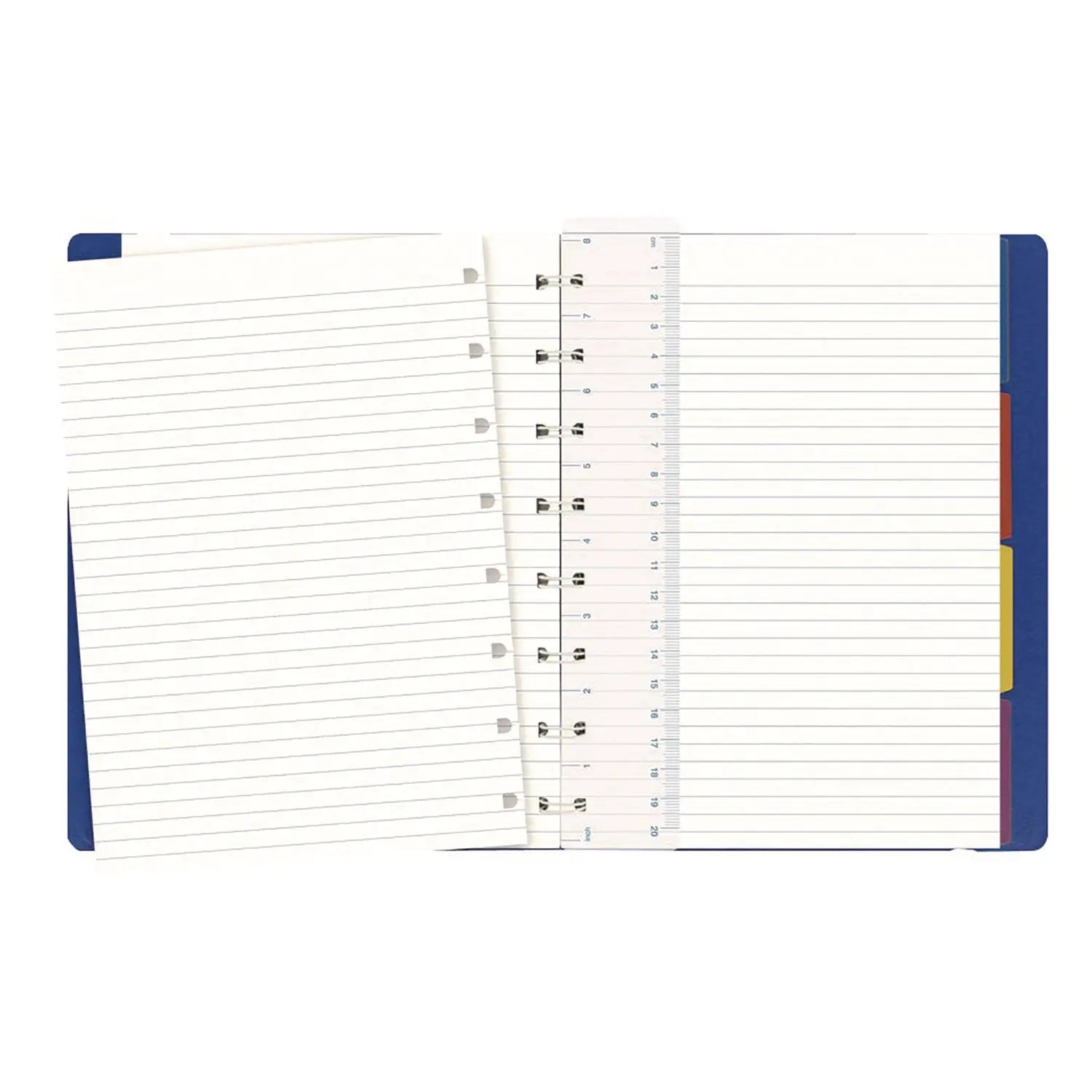 Notebook, 1-Subject, Narrow Rule, Bright Blue Cover, (112) 8.25 x 5.81 Sheets Filofax® Flipcost