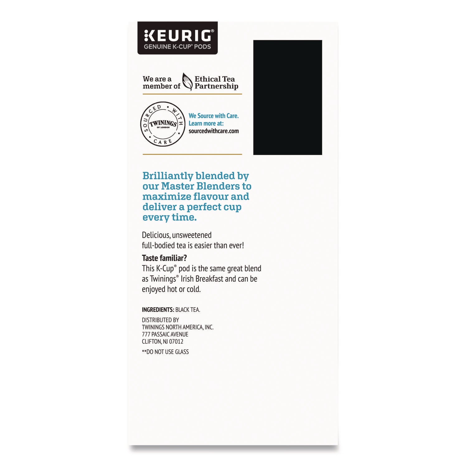 TWININGS® Iced Tea K-Cups, Unsweetened Black, 24/Box