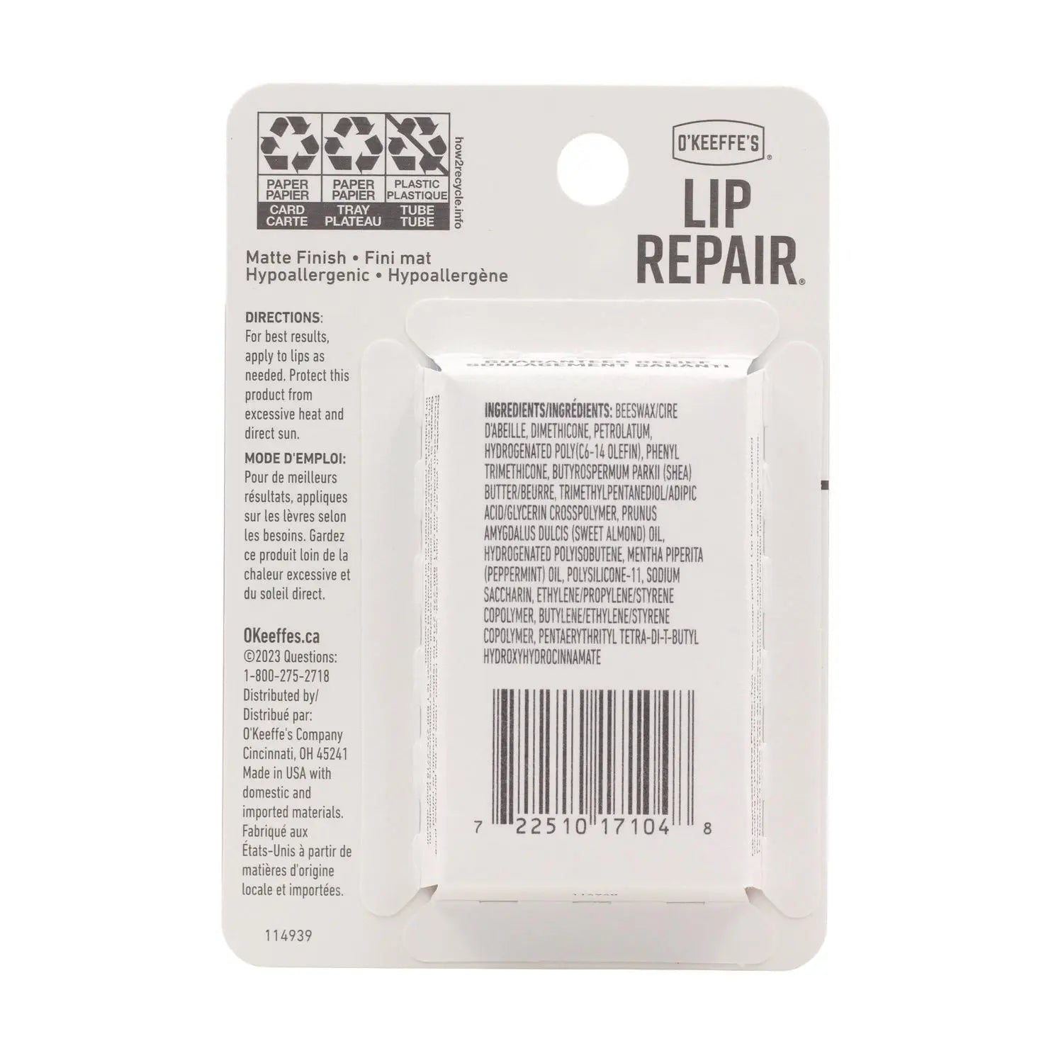 Lip Repair Cooling Lip Balm, 0.15 oz Stick, 2/Pack O'Keeffe's® Flipcost