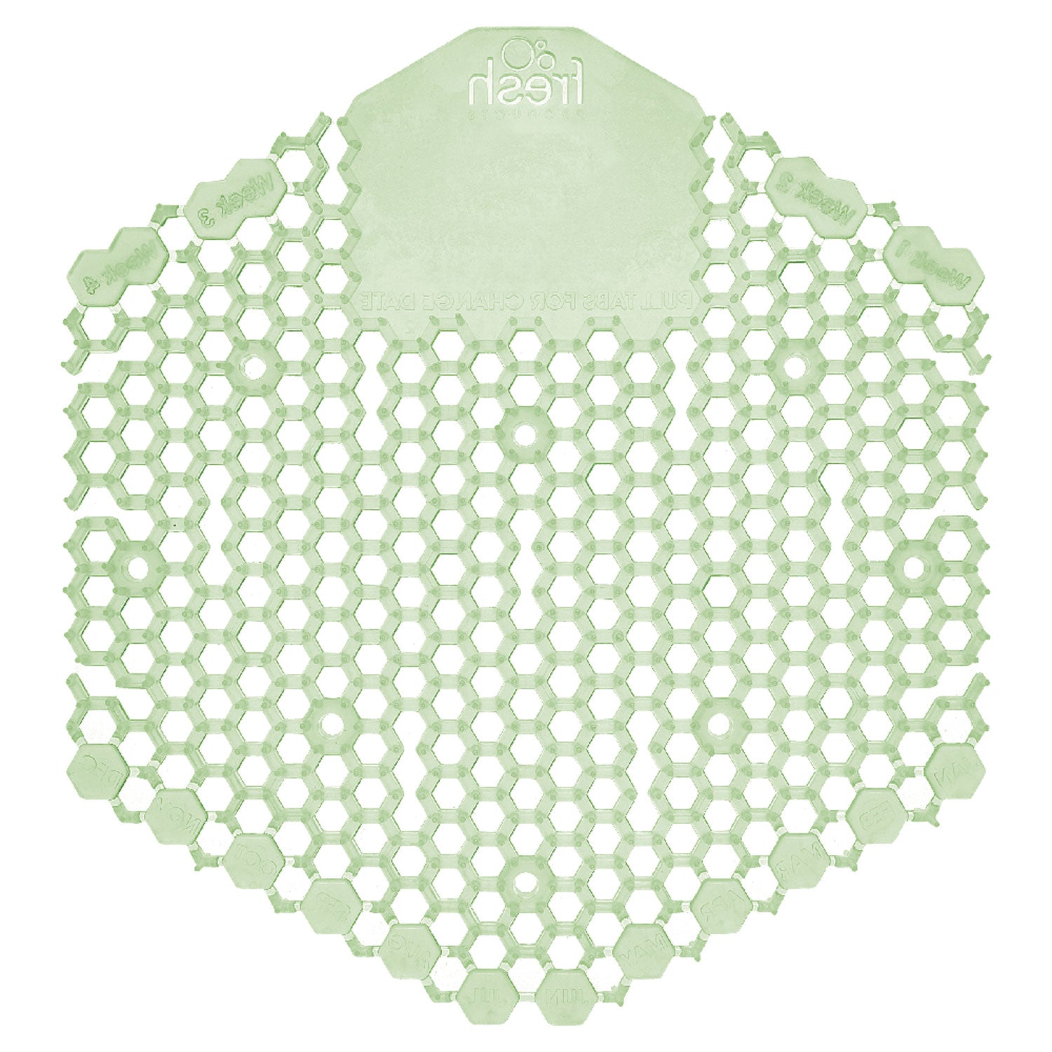 Fresh Products The Wave Urinal Deodorizer, Urinal Screens, Herbal Mint Scent, 58 G, 10/box, 6 Boxes/carton