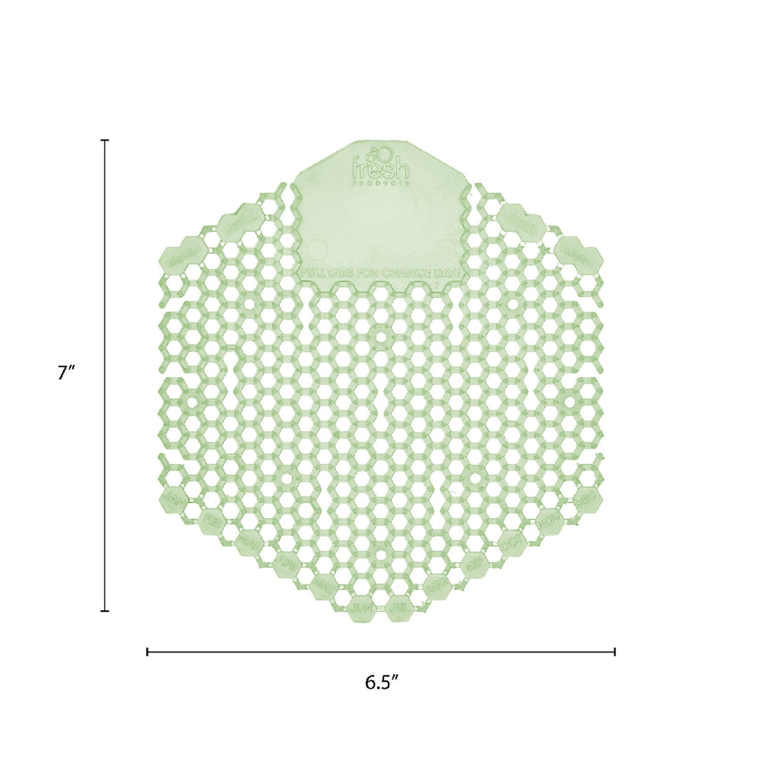 Fresh Products The Wave Urinal Deodorizer, Urinal Screens, Herbal Mint Scent, 58 G, 10/box, 6 Boxes/carton