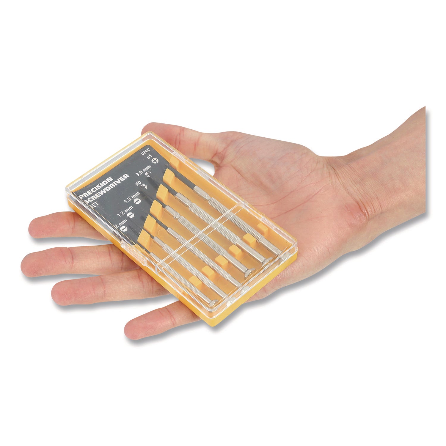 Great Neck® Precision Screwdriver Set, Six-Piece, Phillips/Slotted, Assorted Lengths, Polished Steel Handles