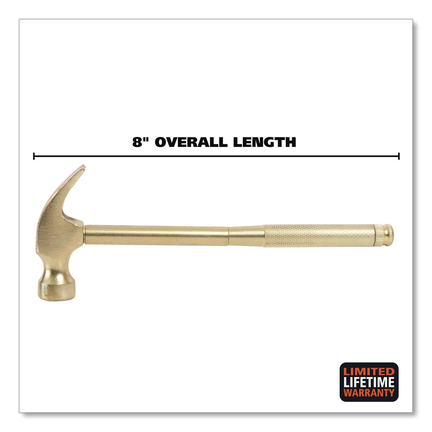 Great Neck® 5-in-1 Carpenter's Hammer with Nesting Handle Containing Four Screwdrivers, 6.5" Long Gold Handle