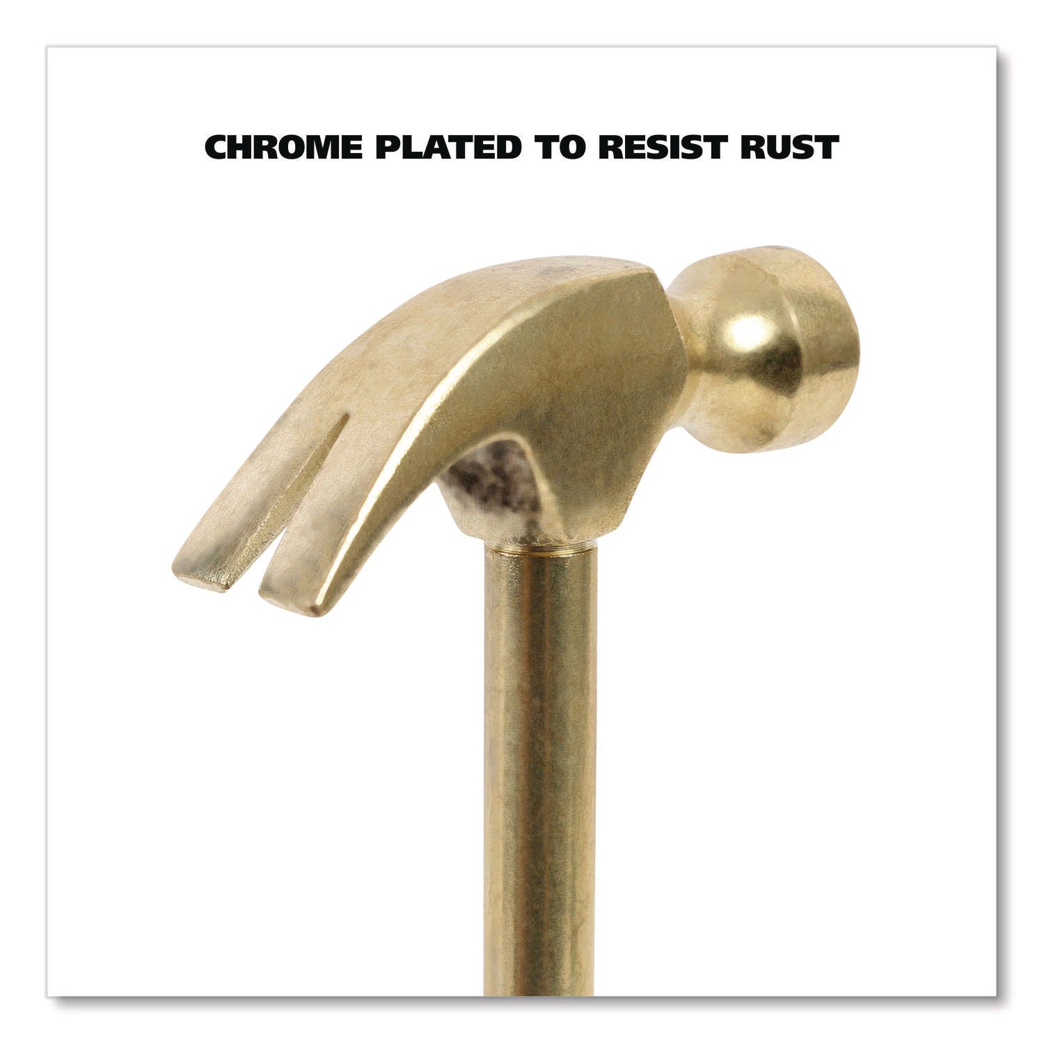 Great Neck® 5-in-1 Carpenter's Hammer with Nesting Handle Containing Four Screwdrivers, 6.5" Long Gold Handle