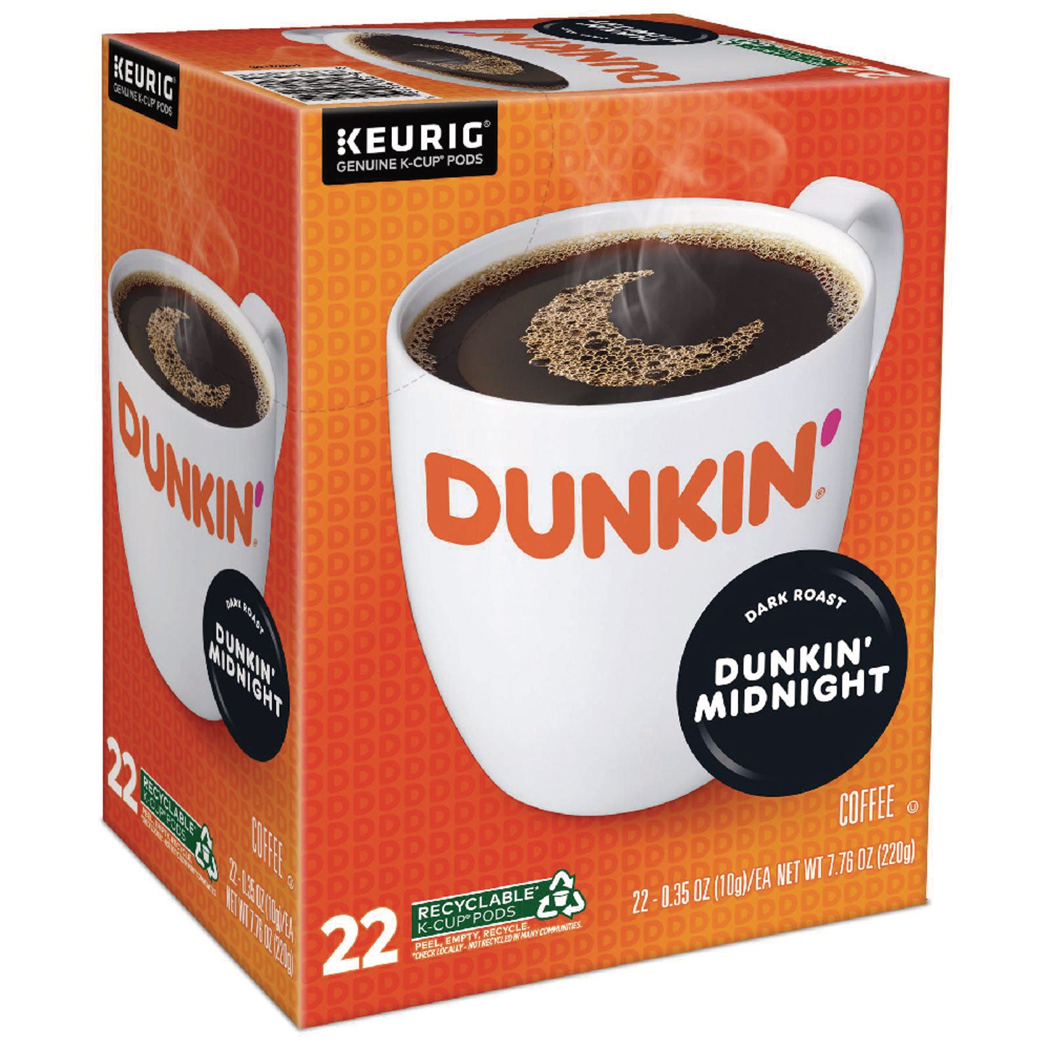 Dunkin'® K-Cup Pods, Original Dark Roast, 22/box
