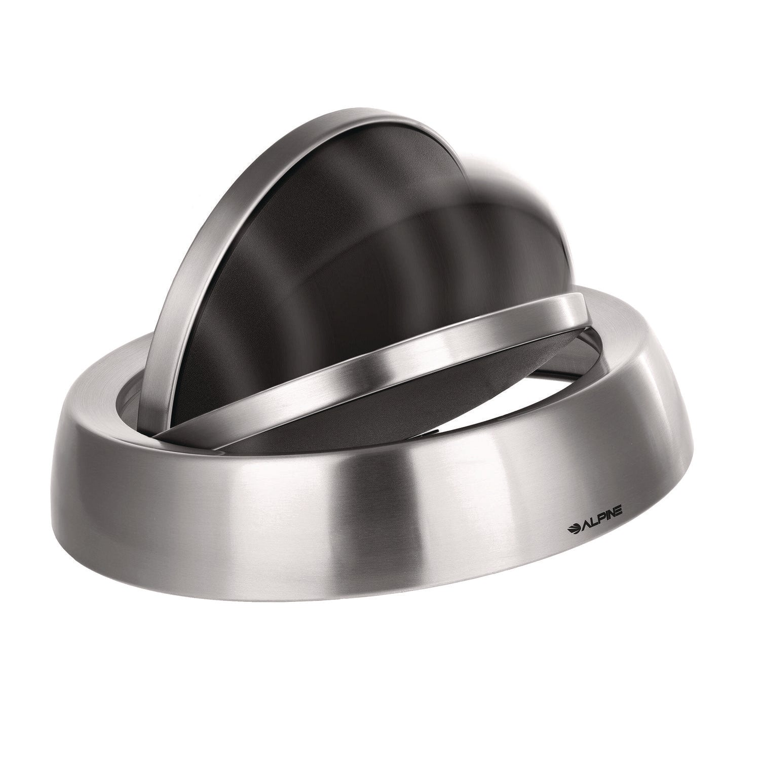 Alpine Industries 17 Gallon Stainless Steel Indoor Compost and Trash Station with Swivel Lid