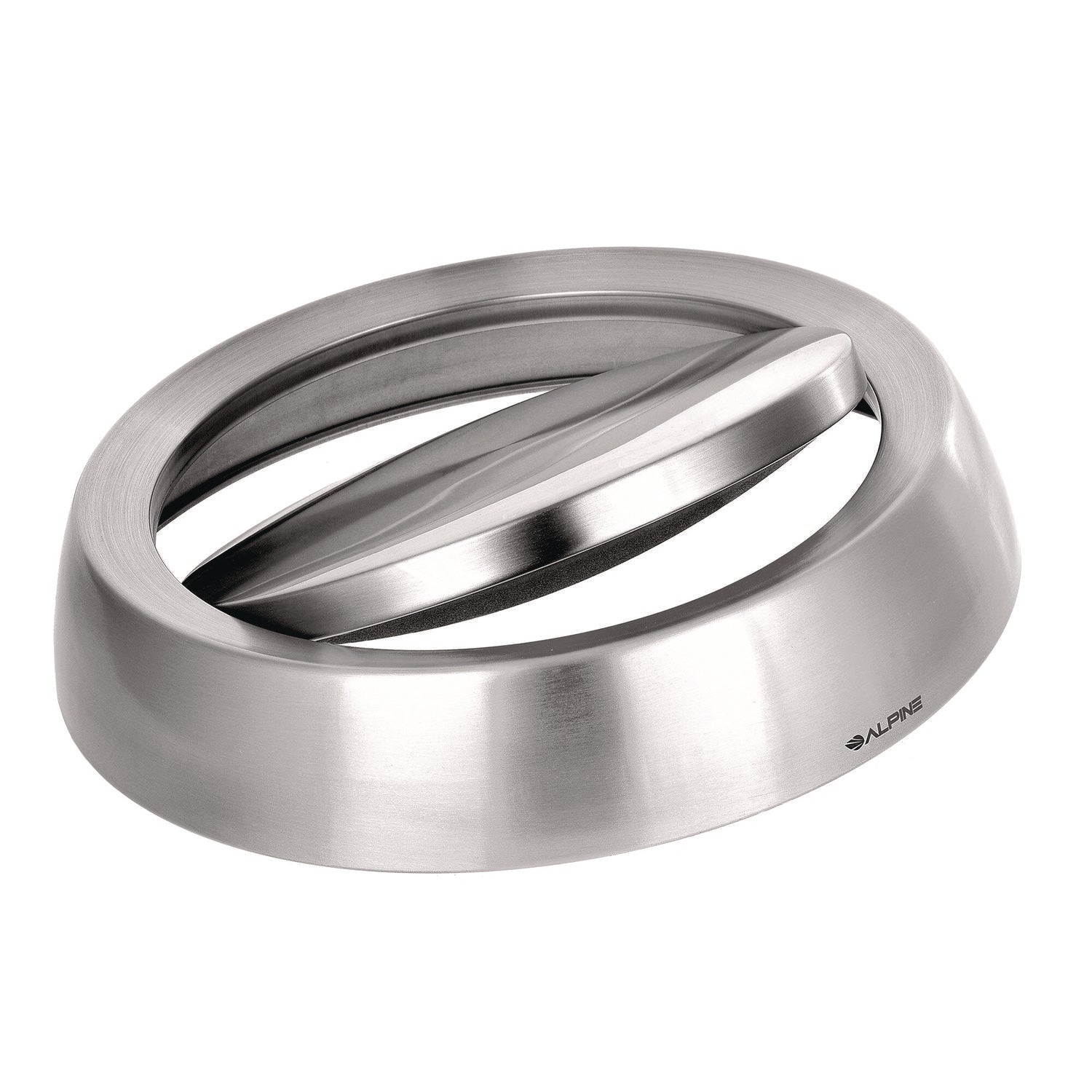 Alpine Industries 17 Gallon Stainless Steel Indoor Compost and Trash Station with Swivel Lid