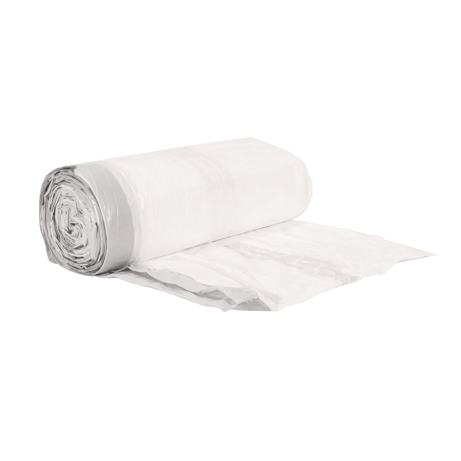 Drawstring Kitchen Bags, Drawstring, 13 gal, 24" x 28", White, 50 Bags/Roll, 2 Rolls/Carton