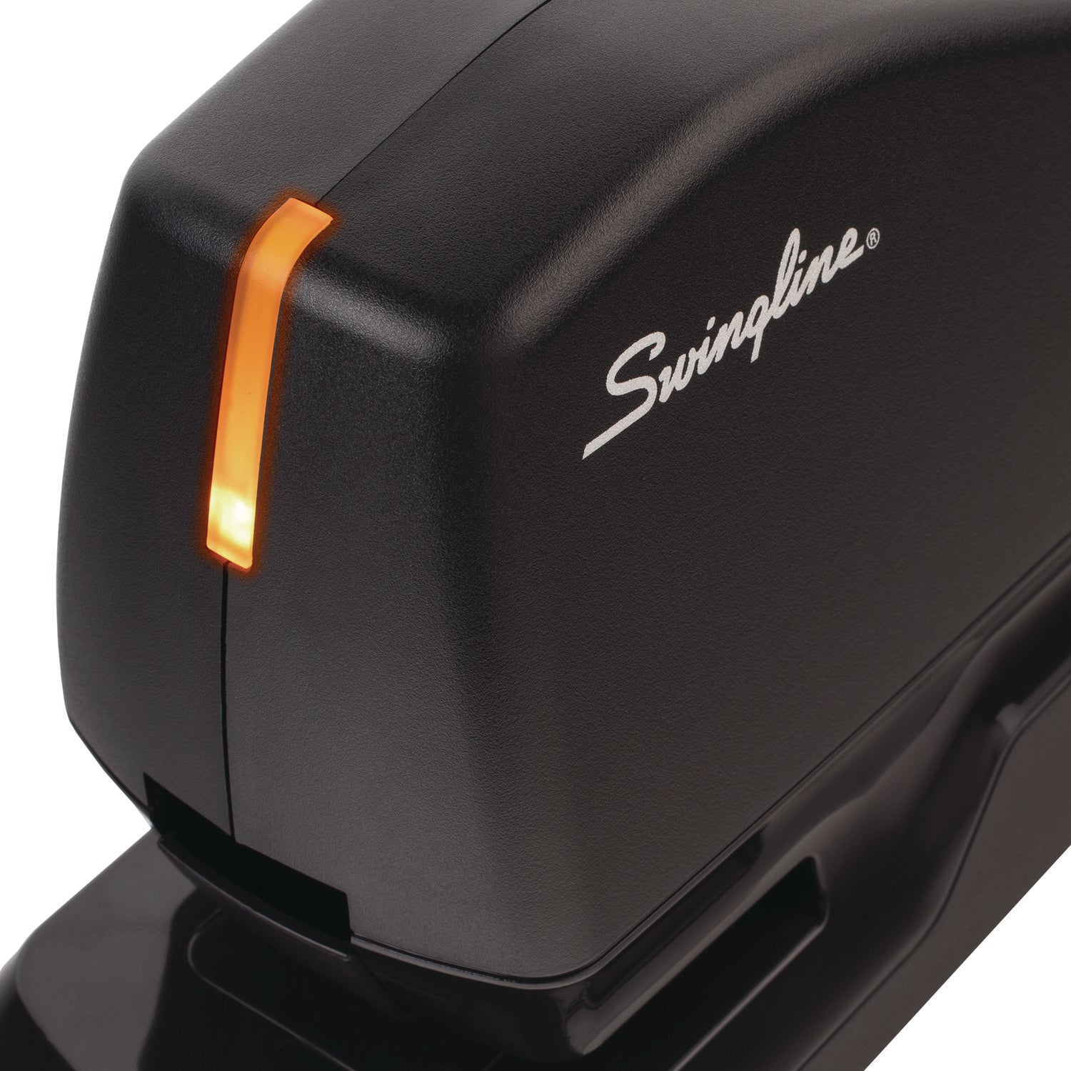Swingline® Optima 50 Electric Stapler, 50-Sheet Capacity, Black/Orange