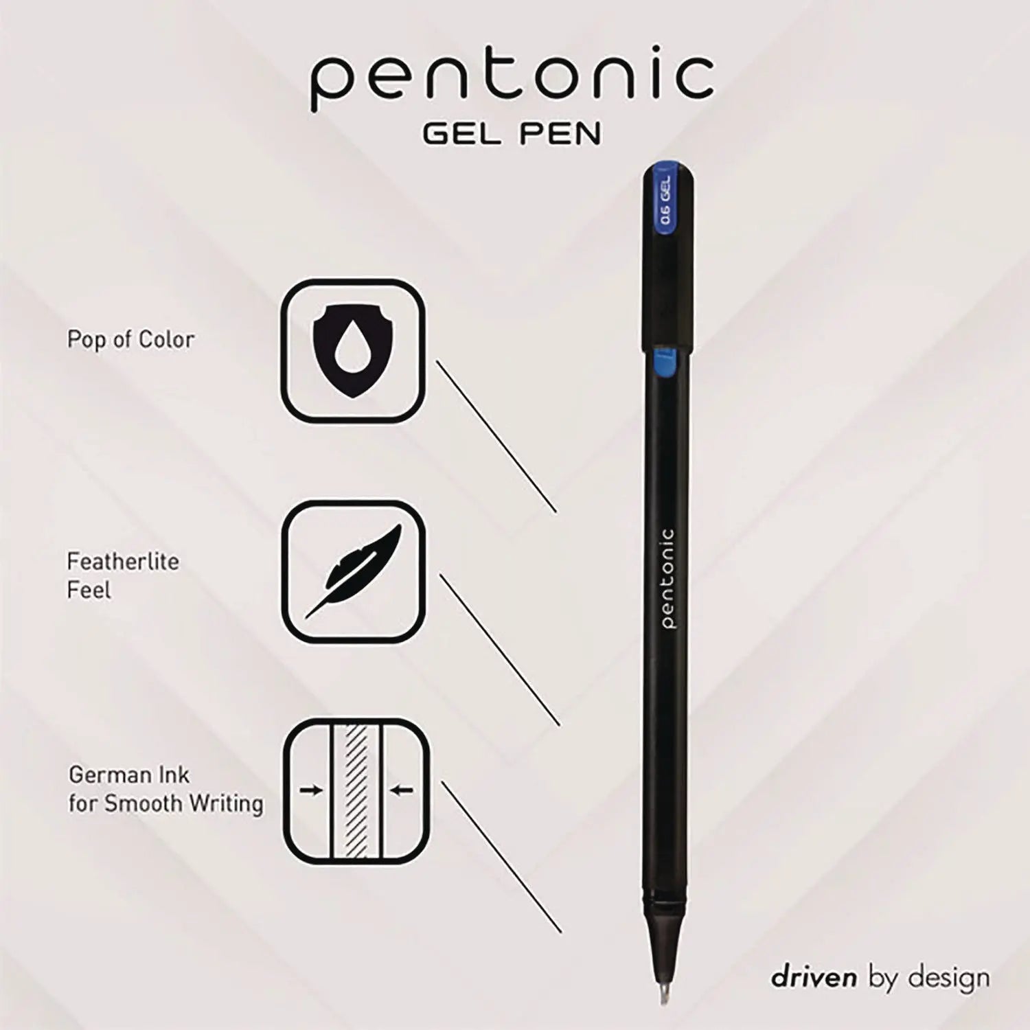PENTONIC Gel Stick Pen Set, (4) 0.6mm Fine Tip, (6) 0.7mm Fine Tip, (2) 1 mm Medium Tip, Assorted Ink/Barrel Colors, 12/Pack TOPS™ Flipcost