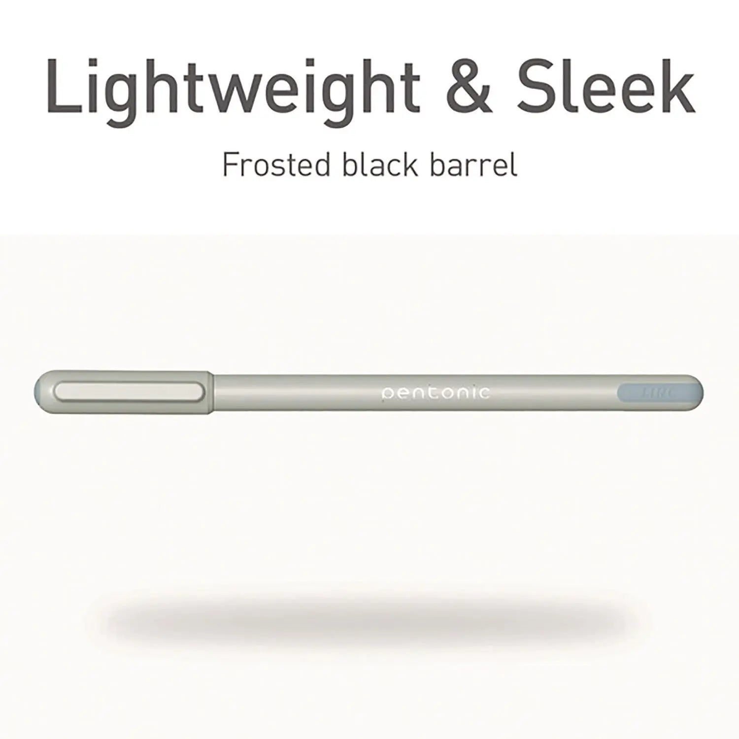 PENTONIC Frost Pen, Stick, Fine 0.7 mm, Black Ink, Pale Gray Barrel, 10/Pack TOPS™ Flipcost