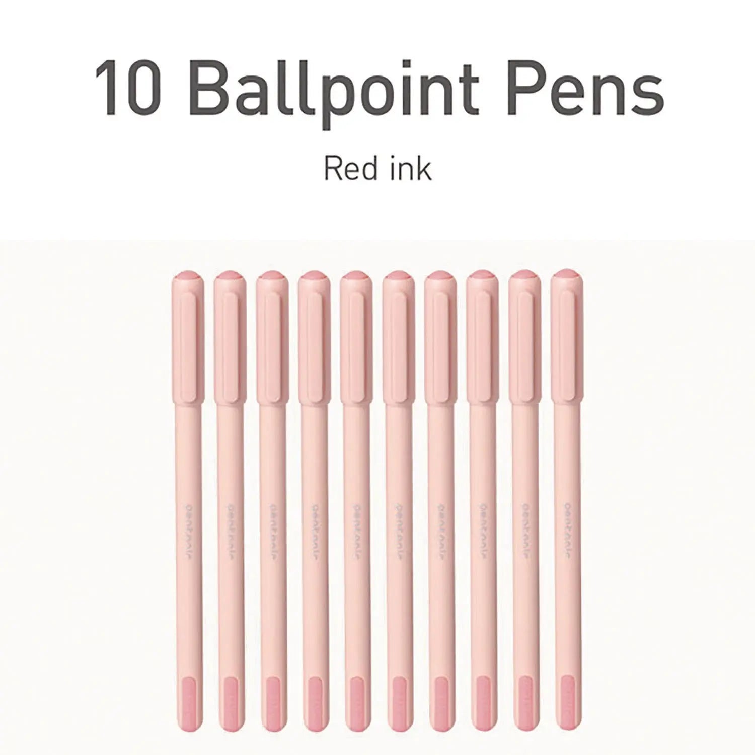 PENTONIC Frost Pen, Stick, Fine 0.7 mm, Red Ink, Pale Pink Barrel, 10/Pack TOPS™ Flipcost
