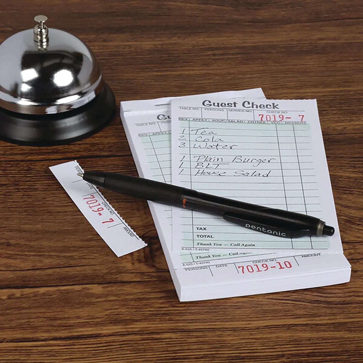 PENTONIC Retractable Ballpoint Pen, Fine 0.7 mm, Black Ink, Black Barrel, 12/Pack TOPS™ Flipcost