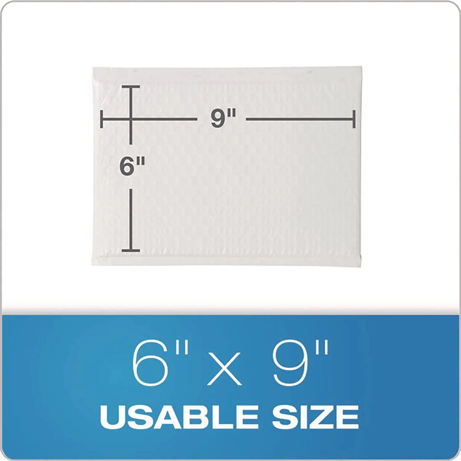 Poly Bubble Mailers, #0, Barrier Bubble Cushion, Redi-Seal Adhesive Closure, 6 x 9, White, 25/Pack Quality Park™ Flipcost