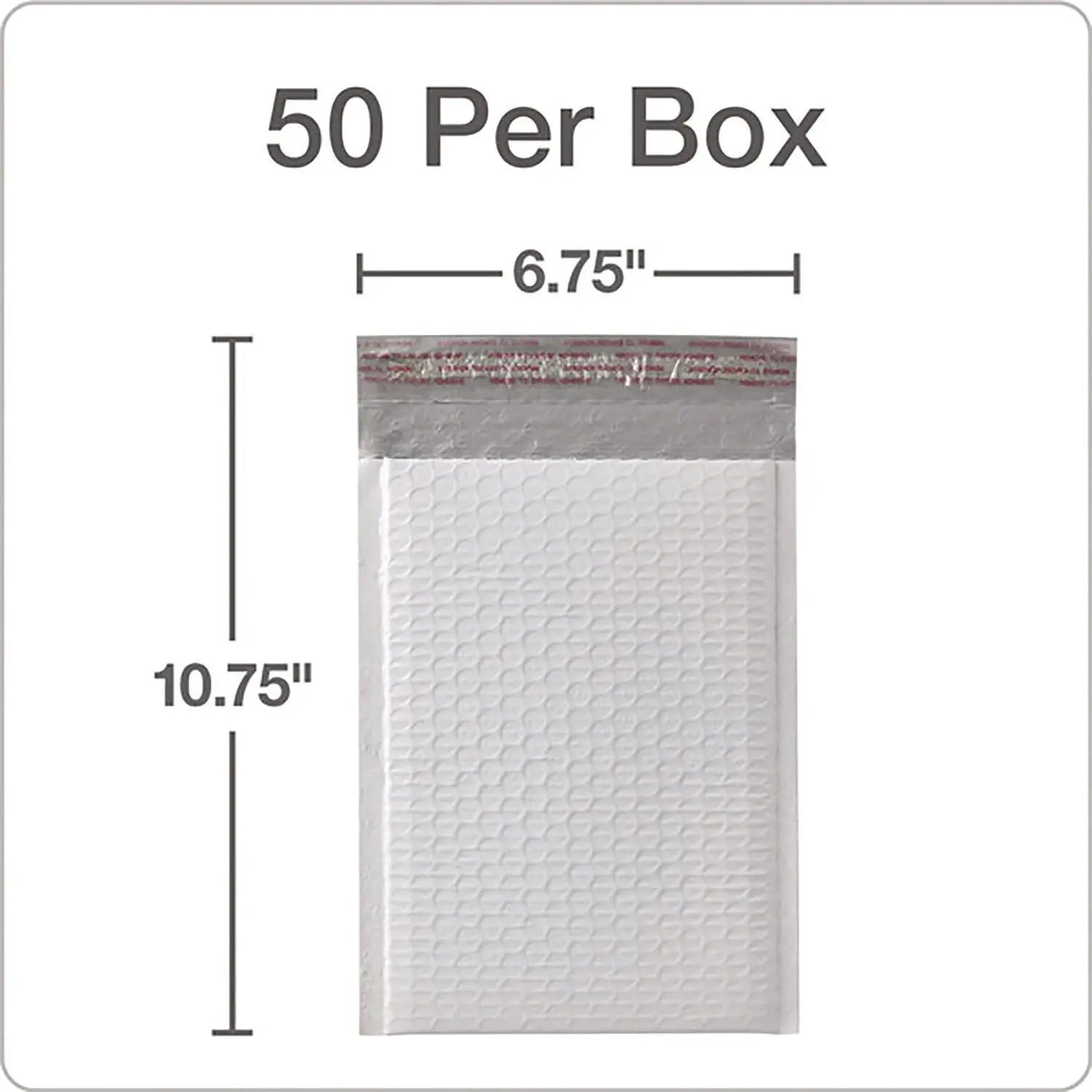 Poly Bubble Mailers, #0, Barrier Bubble Cushion, Redi-Seal Adhesive Closure, 6 x 9, White, 25/Pack Quality Park™ Flipcost