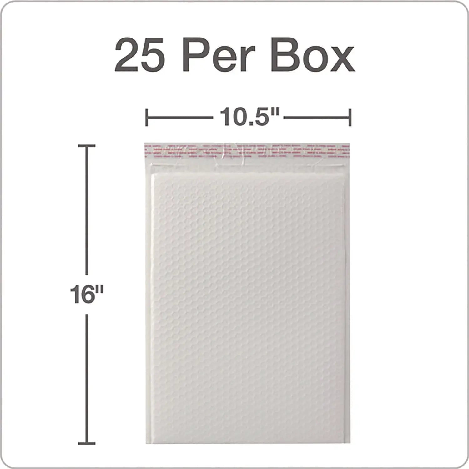 Poly Bubble Mailers, #5, Barrier Bubble Cushion, Redi-Seal Adhesive Closure, 10.5 x 15, White, 25/Pack Quality Park™ Flipcost