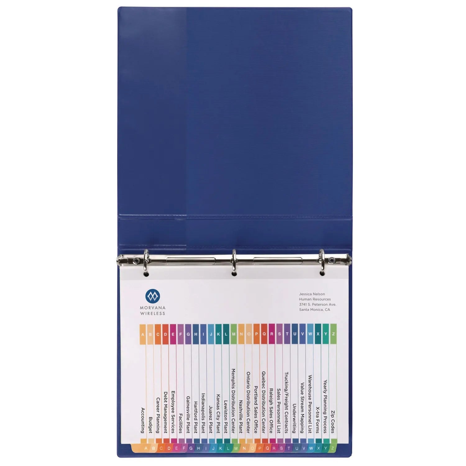 Customizable Table of Contents Ready Index Multicolor Dividers, 26-Tab, A to Z, 11 x 8.5, White, 6 Sets Avery® Flipcost