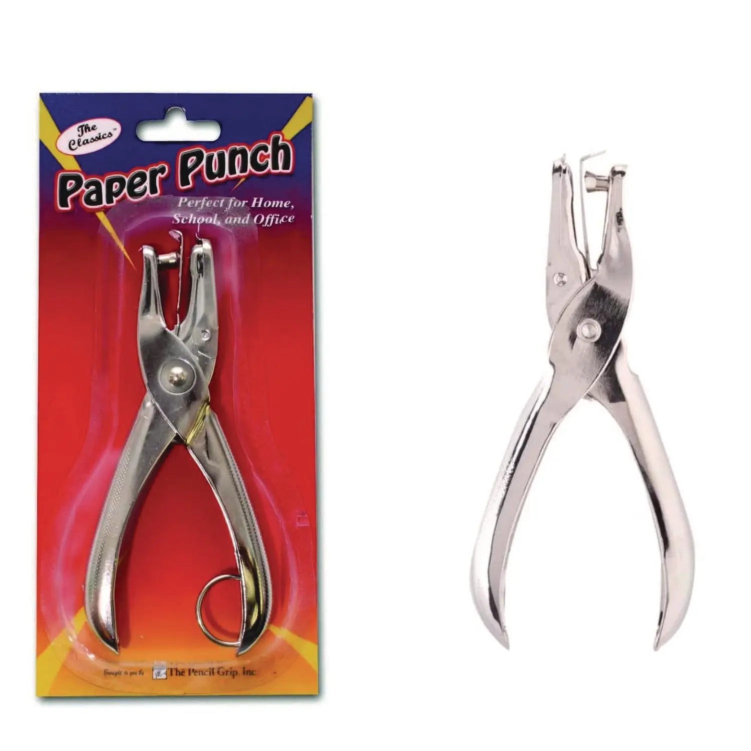 15-Sheet One-Hole Punch, 0.25" Holes, Silver, 72/Carton TPG Creations™ Flipcost