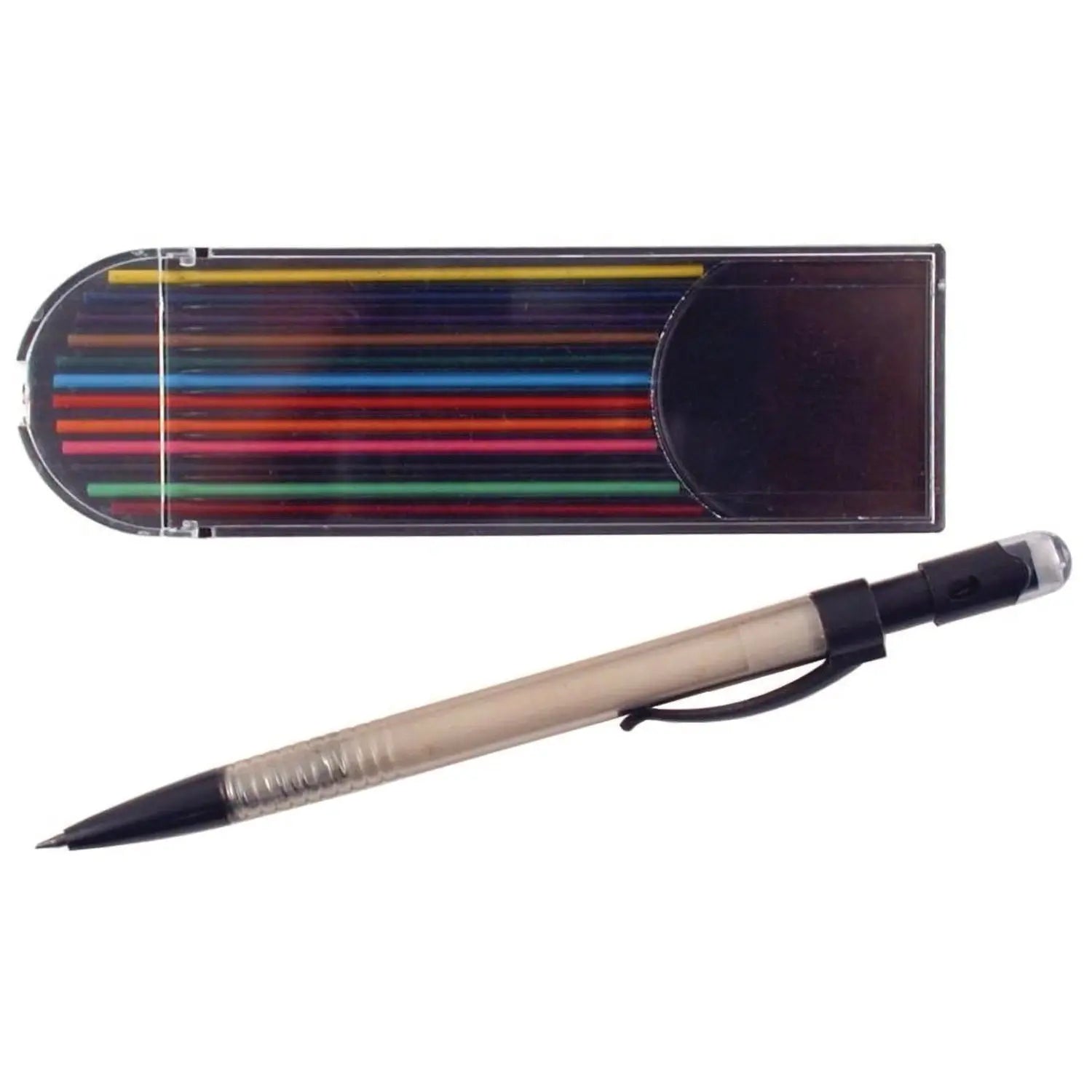 Mechanical Color Pencil Set, 2 mm, 12 Assorted Lead Refills, Gray Barrel, 72/Carton TPG Creations™ Flipcost