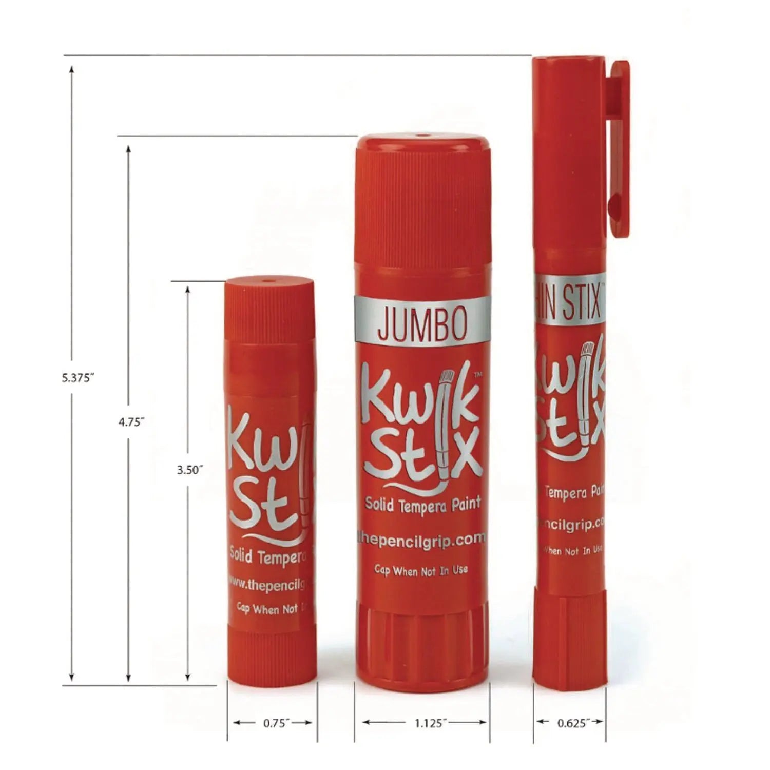 Kwik Stix Tempera Paint Set, 0.7" x 3.5", Assorted, 6 Sticks/Pack, 24 Packs/Carton TPG Creations™ Flipcost