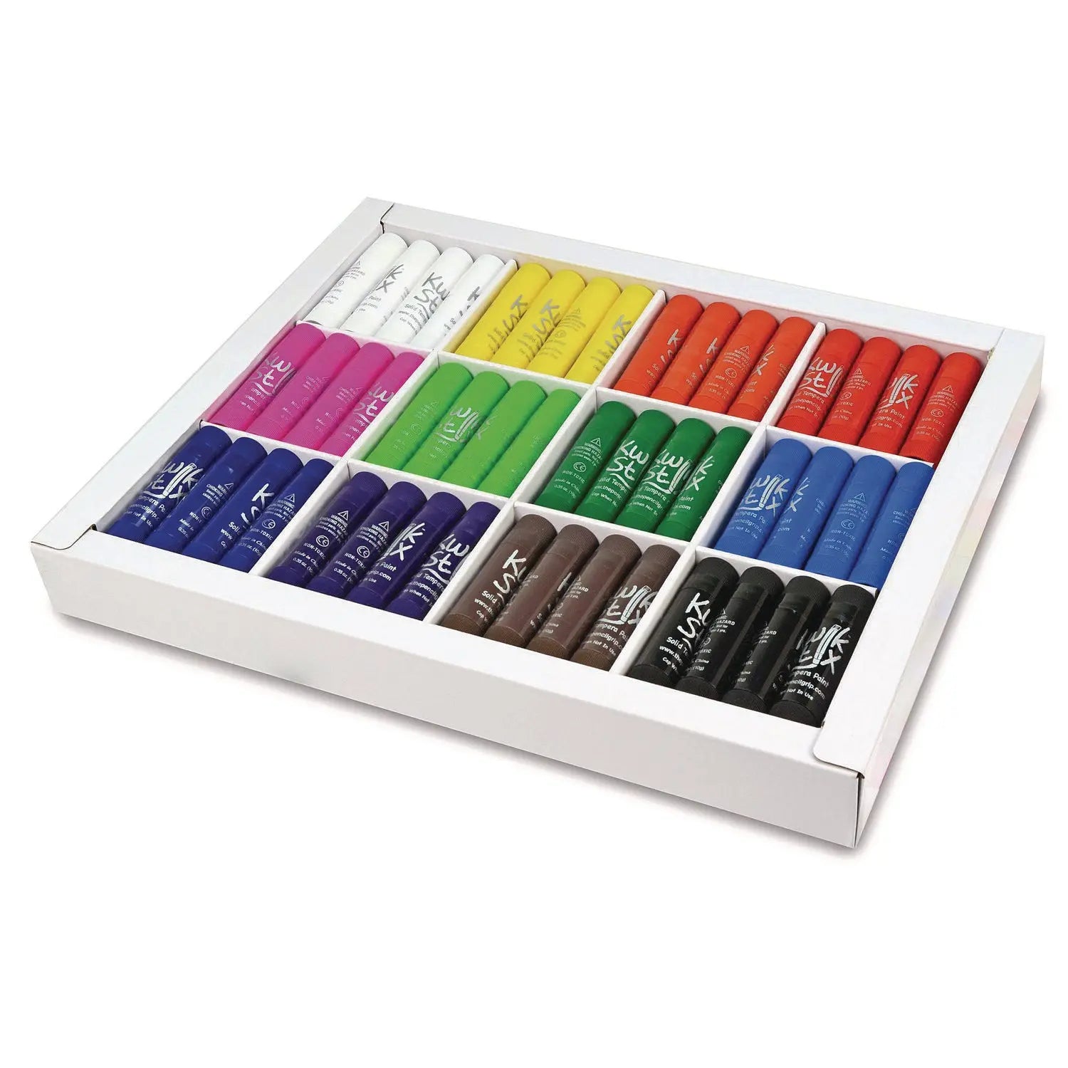 Kwik Stix Tempera Paint Set, 12 Assorted Colors, 96/Pack, 2 Packs/Carton TPG Creations™ Flipcost