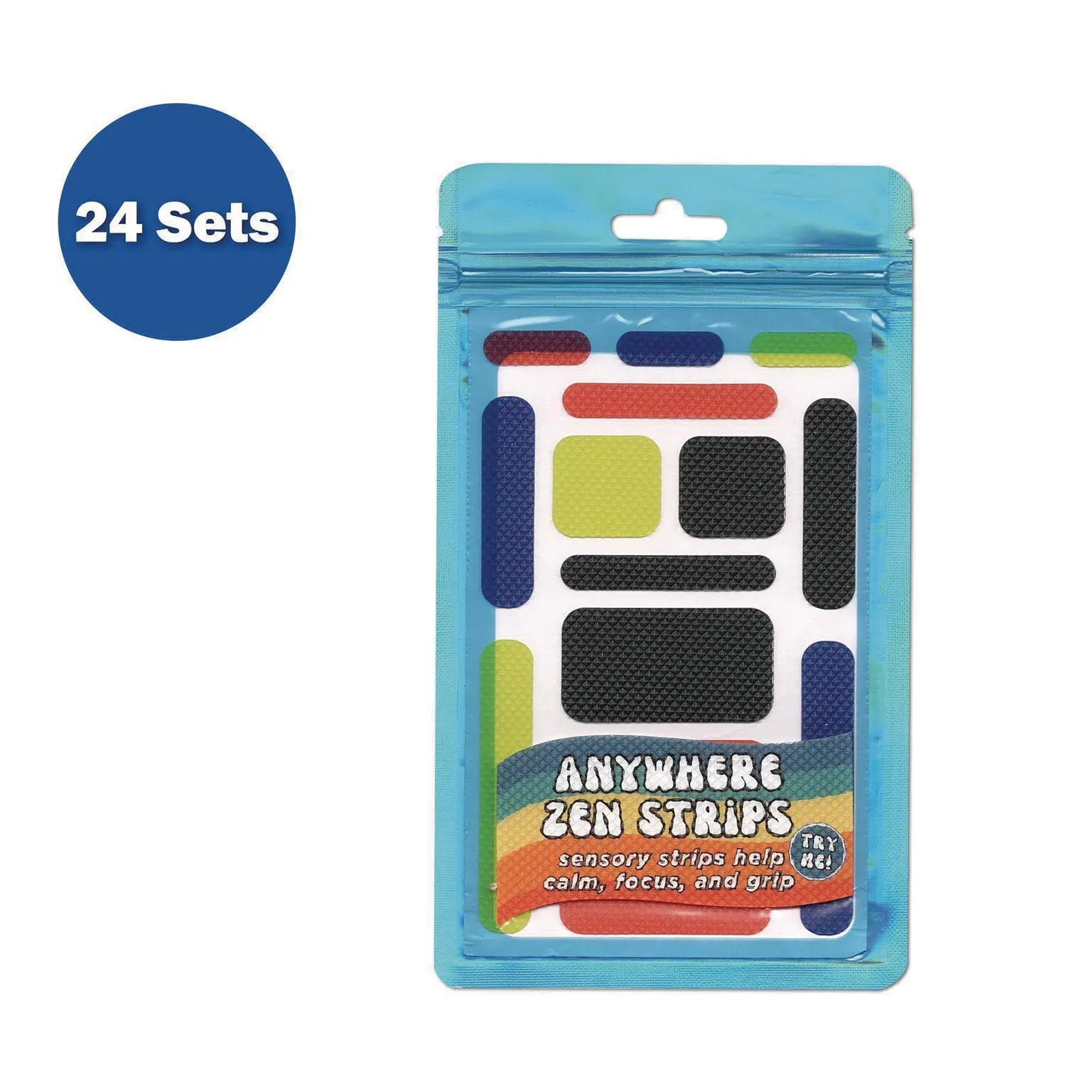 Anywhere Zen Strips, Bumpy, Assorted Primary Colors 13/Set, 24 Sets/Carton TPG Creations™ Flipcost