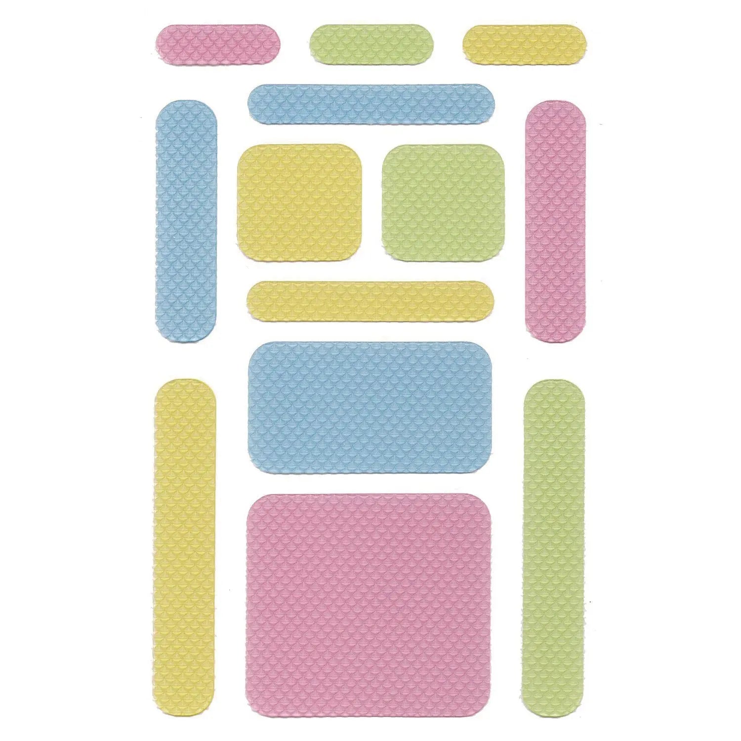Anywhere Zen Strips, Bumpy, Assorted Pastel Colors, 13/Set, 24 Sets/Carton TPG Creations™ Flipcost