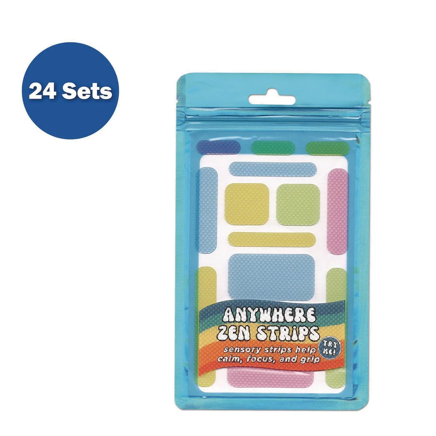 Anywhere Zen Strips, Bumpy, Assorted Pastel Colors, 13/Set, 24 Sets/Carton TPG Creations™ Flipcost