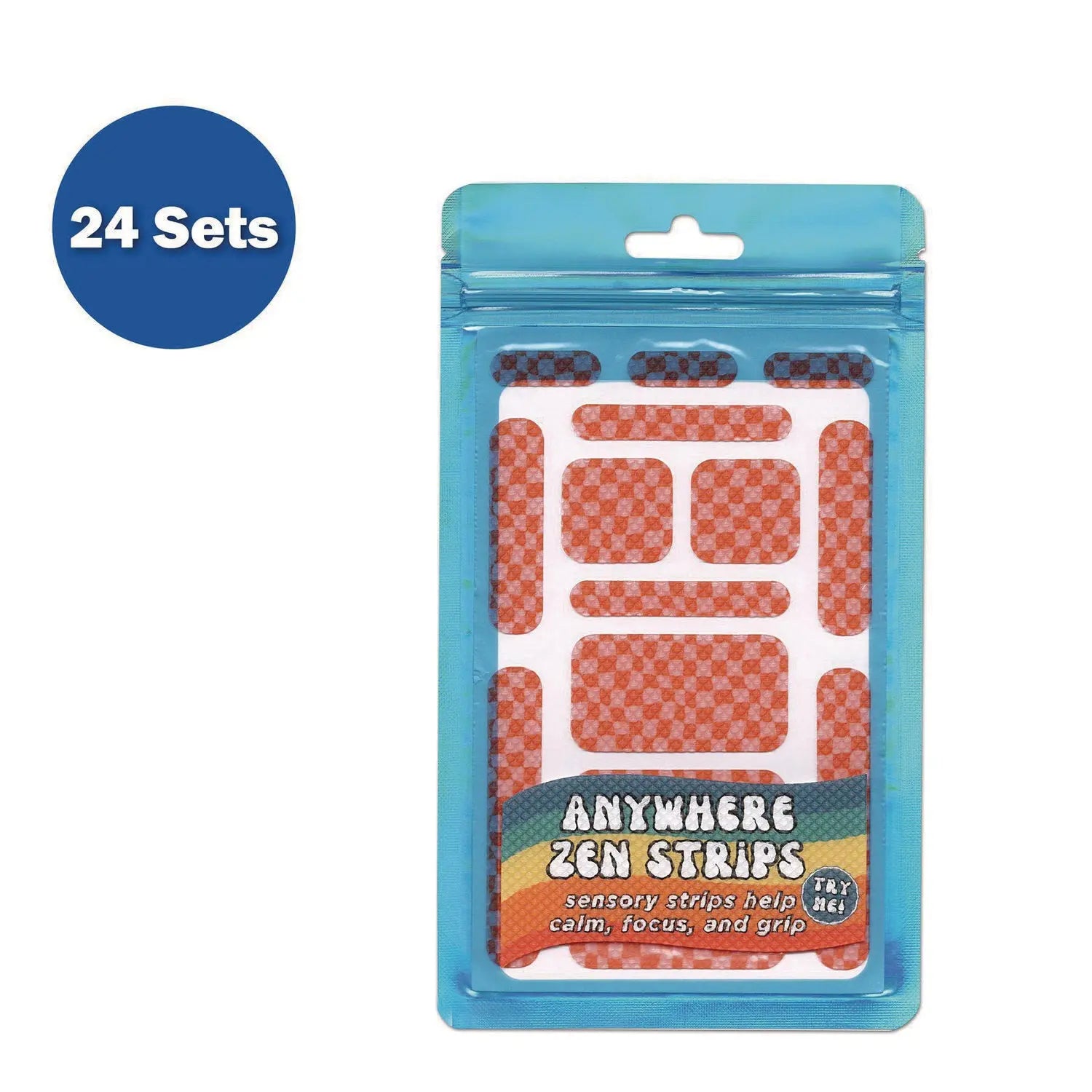 Anywhere Zen Strips, Bumpy Checkered, Pink/Red, 13/Set, 24 Sets/Carton TPG Creations™ Flipcost