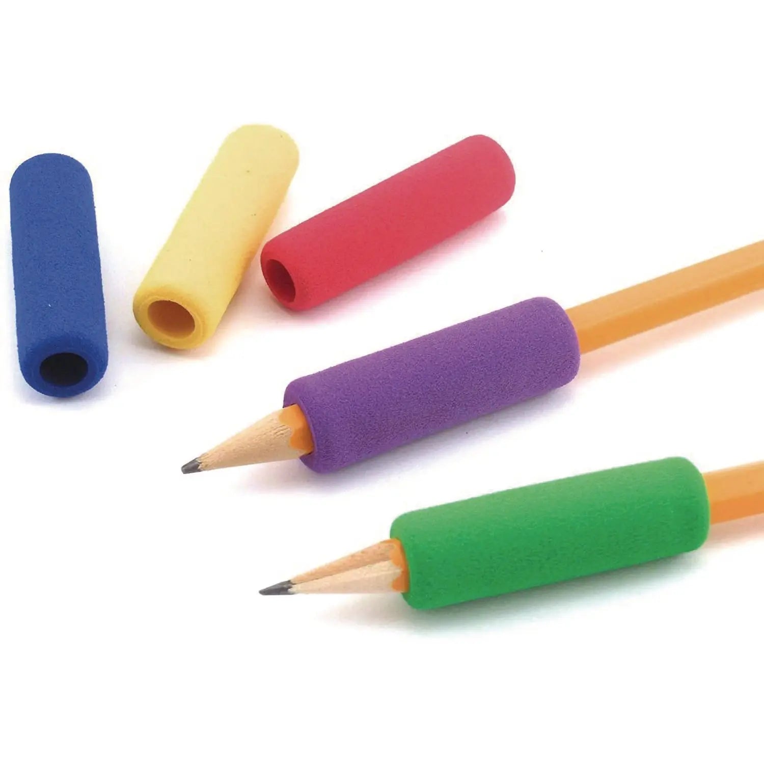 Foam Pencil Grip, 0.5" Long, Assorted Colors, 600/Carton TPG Creations™ Flipcost