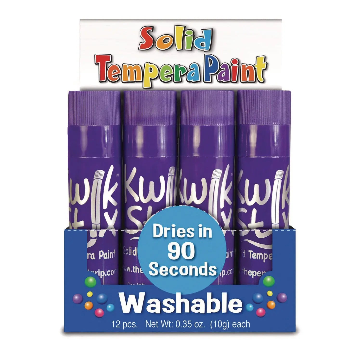 Kwik Stix Single Color Pack, 0.7" x 3.5", Purple, 12/Pack, 12 Packs/Carton TPG Creations™ Flipcost