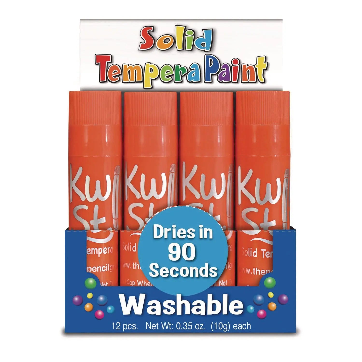 Kwik Stix Single Color Pack, 0.7" x 3.5", Orange, 12/Pack, 12 Packs/Carton TPG Creations™ Flipcost