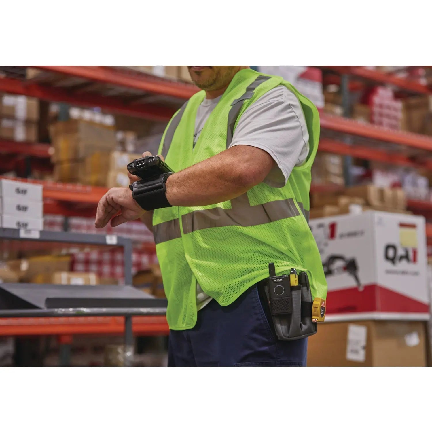 GloWear 8205HL-ECO Class 2 Recycled Hi-Vis Vest, Mesh, Polyester, X-Small, Lime ergodyne® Flipcost