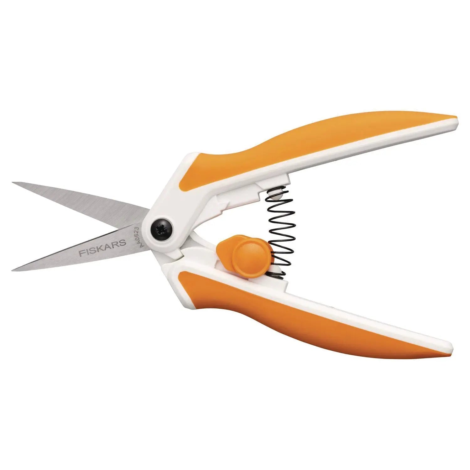 Micro-Tip Easy Action Scissors, 6.1" Long, 1.75” Cut Length, Orange/White Handle Fiskars® Flipcost