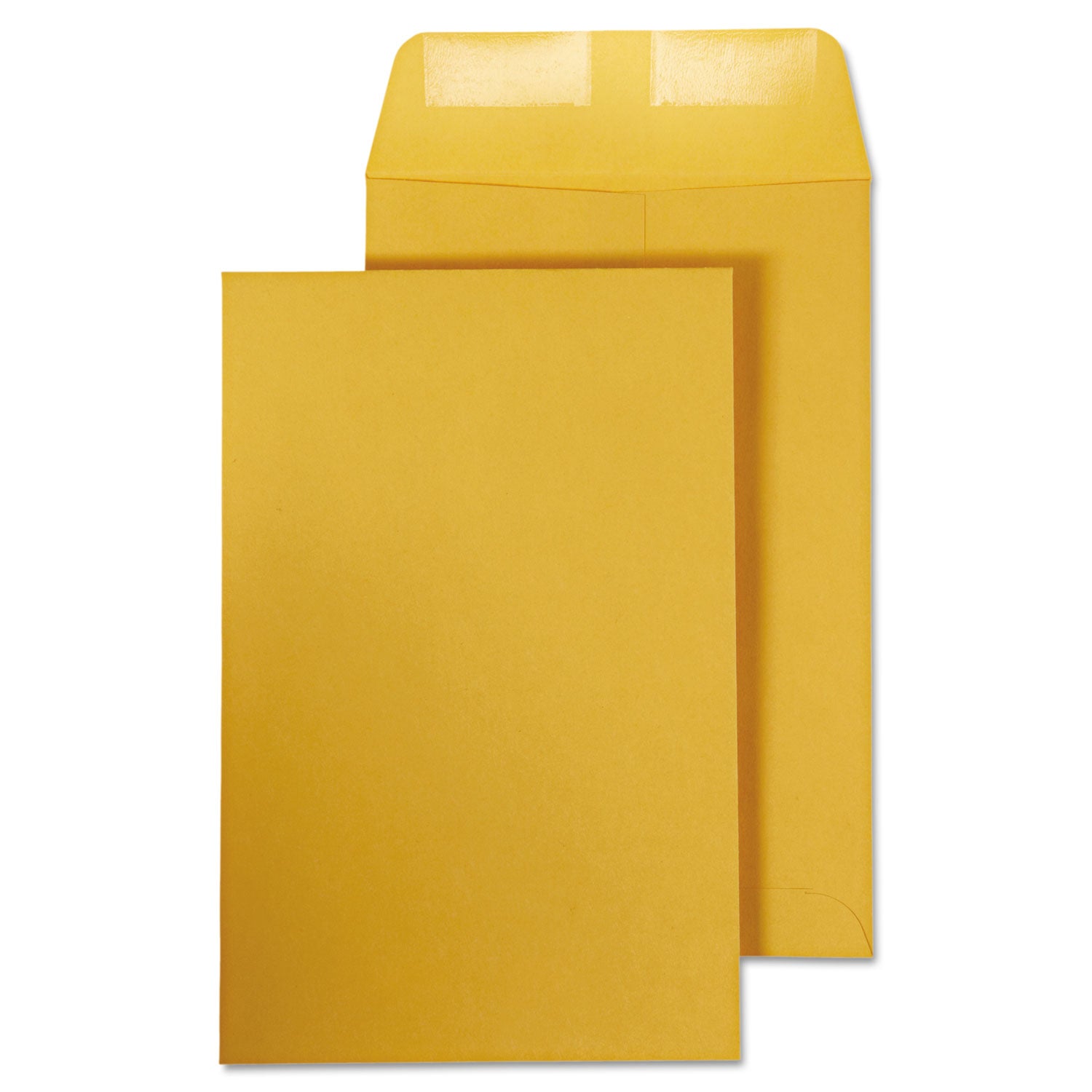 Quality Park™ Catalog Envelope, 28 lb Bond Weight Kraft, #1, Square Flap, Gummed Closure, 6 x 9, Brown Kraft, 100/Box