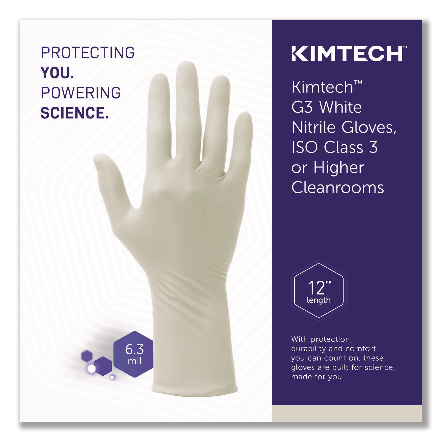 Kimtech™ G3 White Nitrile Gloves, X-Large, 6.3 mil, 1,000/Carton