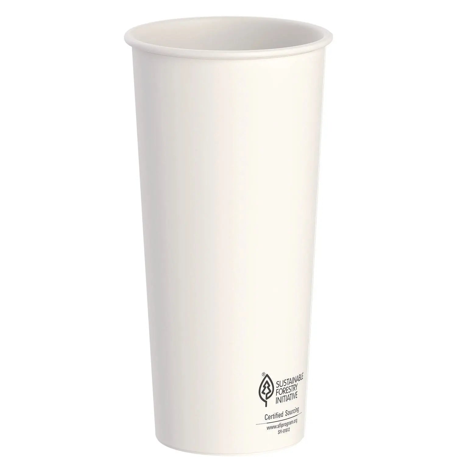 Thermoguard Insulated Paper Hot Cups, 24 oz, White Sustainable Forest Print, 600/Carton