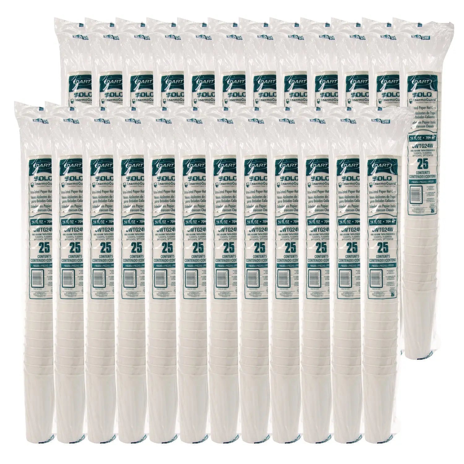 Thermoguard Insulated Paper Hot Cups, 24 oz, White Sustainable Forest Print, 600/Carton SOLO® Flipcost