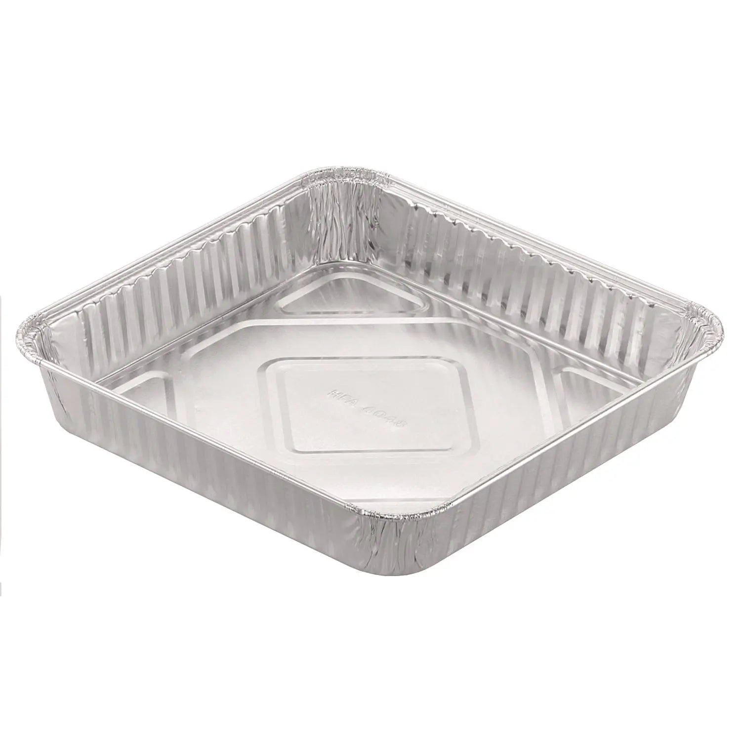 8" Square Cake Pan, 7.88 x 7.88 x 1.31, Silver, Aluminum, 500/Carton HFA® Flipcost