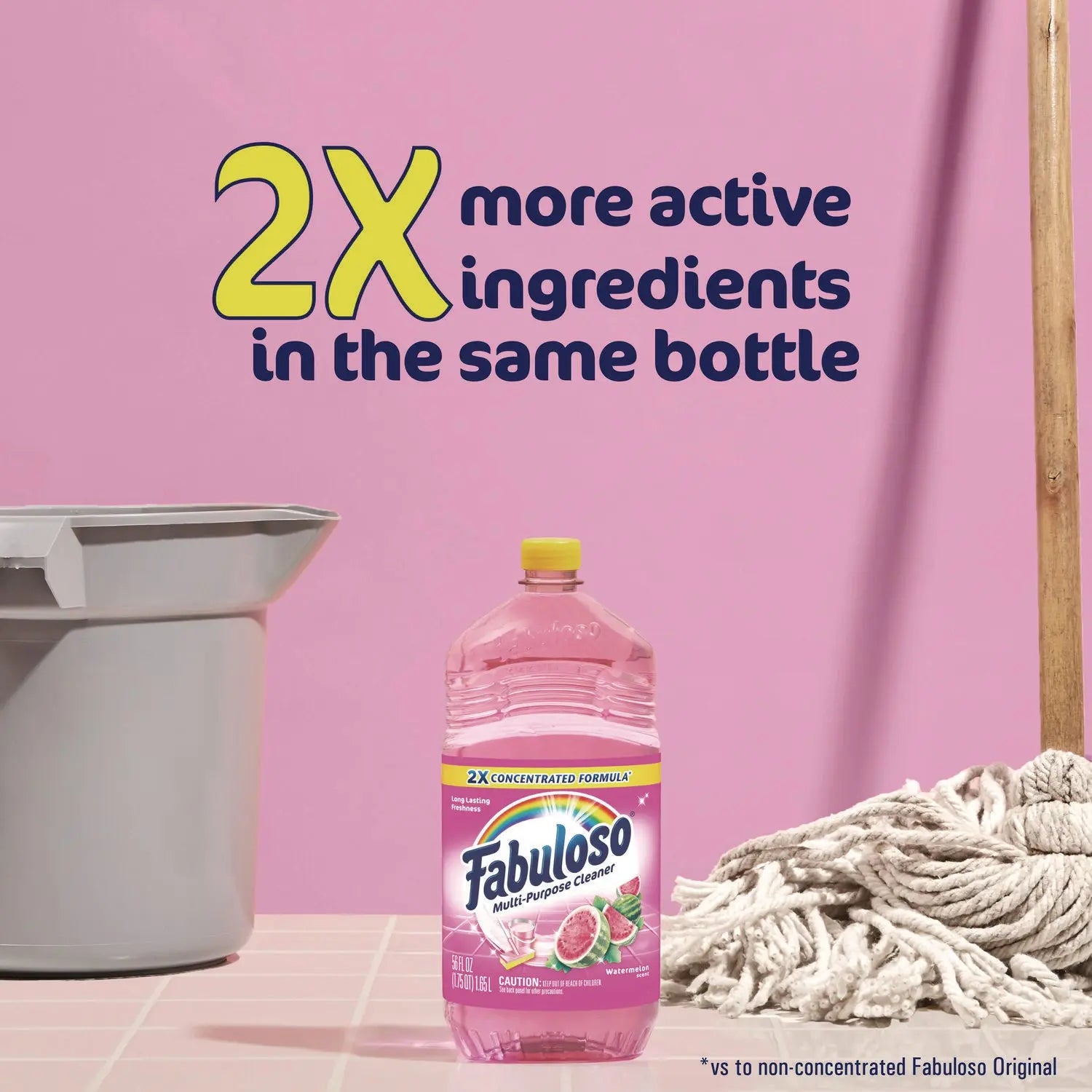 Multi-Use Cleaner, Watermelon Scent, 56 oz Bottle, 6/Carton Fabuloso® Flipcost
