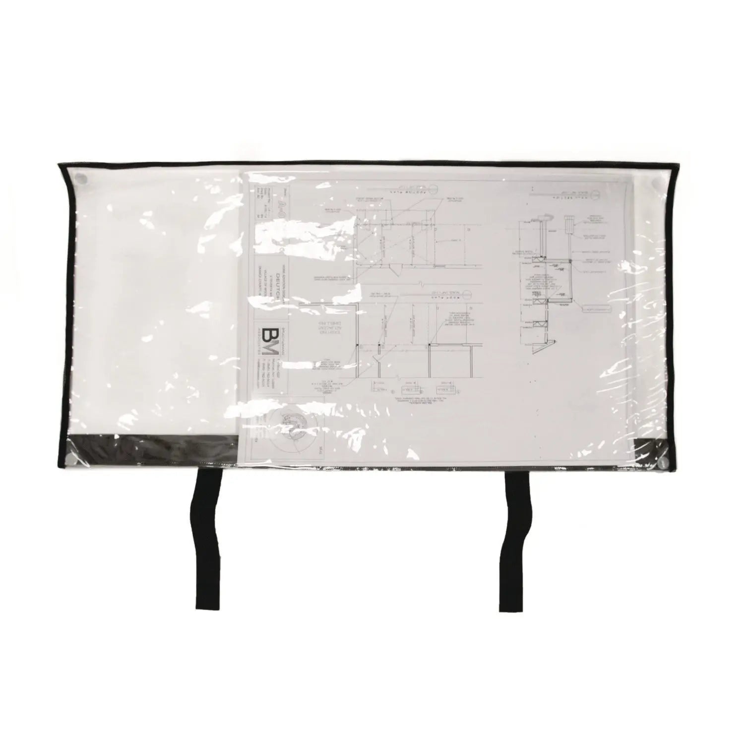 Large Document Protection Blueprint Plan Holder, Holds ARCH E (36" x 48"), Clear