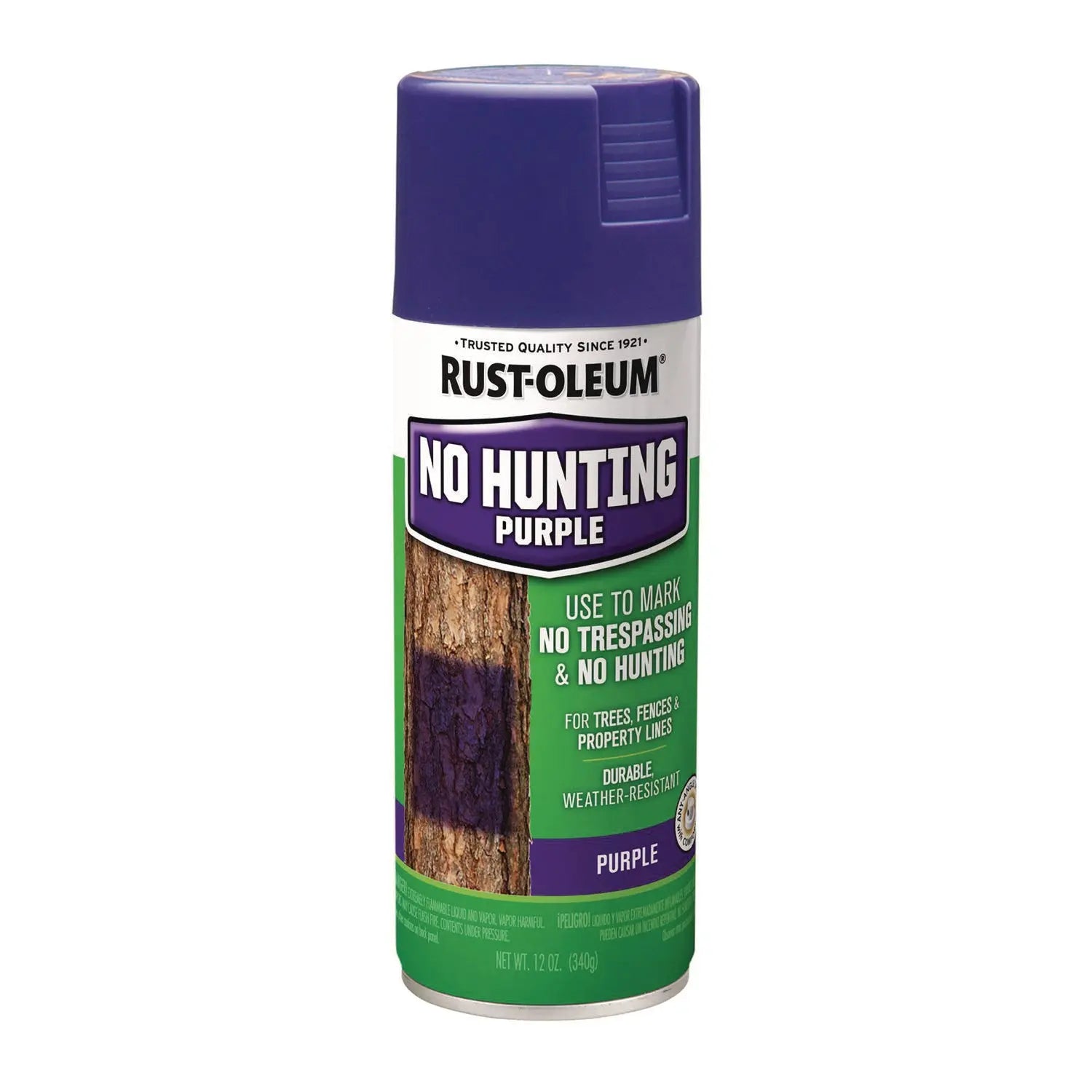 Specialty No Hunting Purple Spray Paint, Flat Purple, 12 oz Aerosol Can