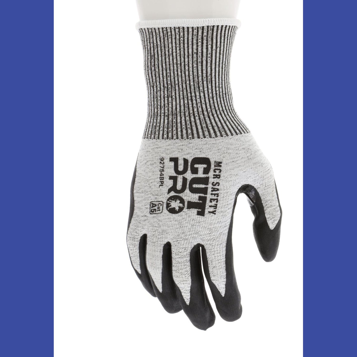 MCR™ Safety Cut Pro 92754BP Gloves, X-Large, Black/Gray, Dozen