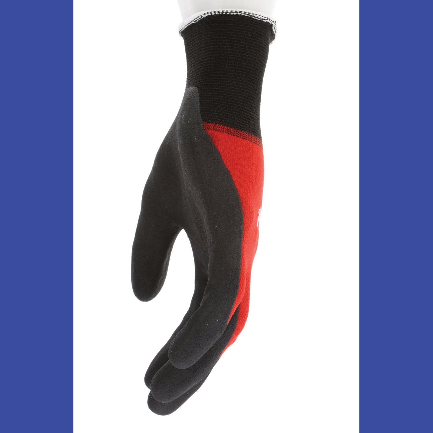 MCR™ Safety Ninja BNF N96970 Gloves, Small, Black/Red, Dozen