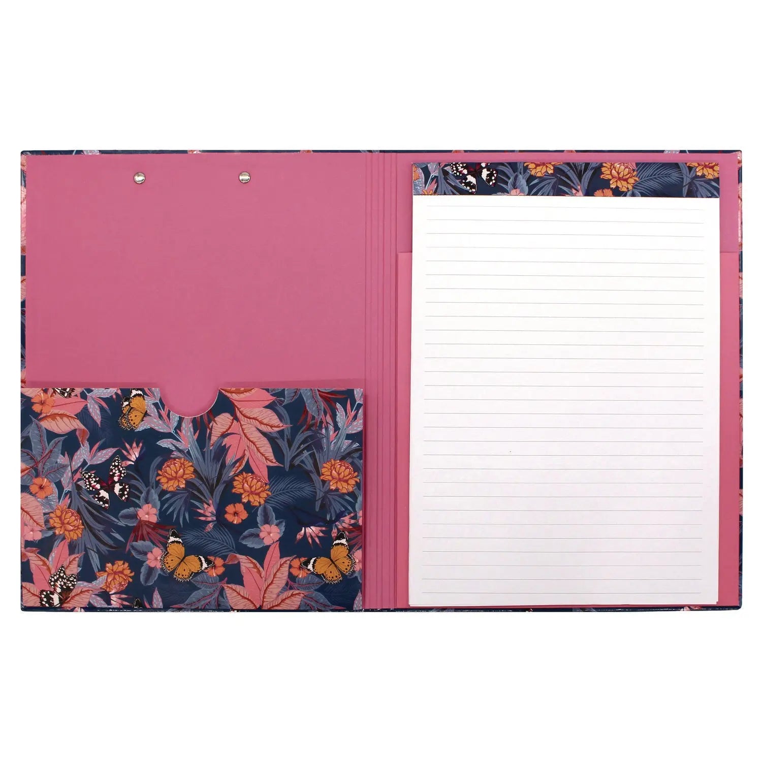 A4 Padfolio, 8.3 x 11.7 Pad, 9.5 x 12.6, Blue/Pink/Yellow PUKKA PAD® Flipcost