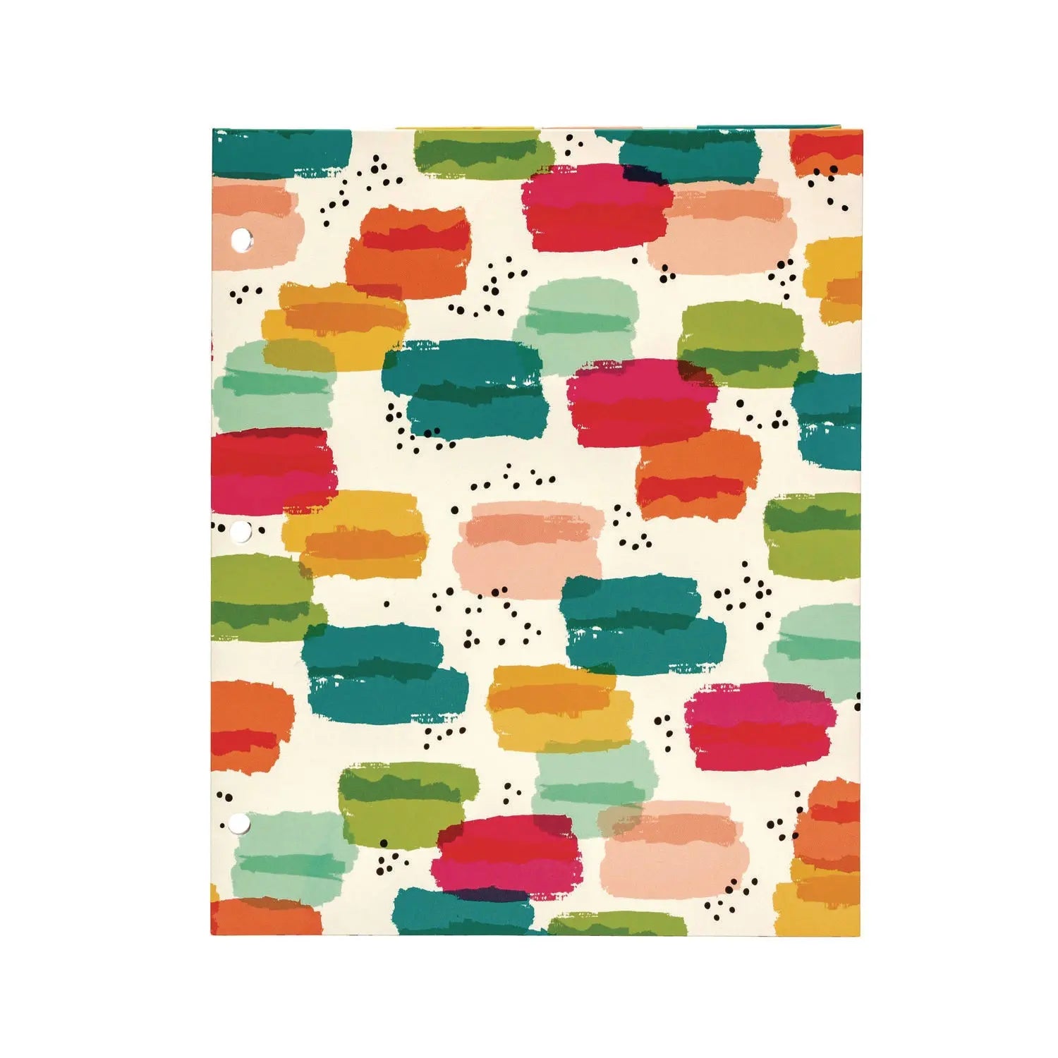 Two-Pocket Portfolio Folder, 1" Capacity, 9.6 x 11.9, Brush Strokes/Llamas/Stripes, 6/Pack PUKKA PAD® Flipcost