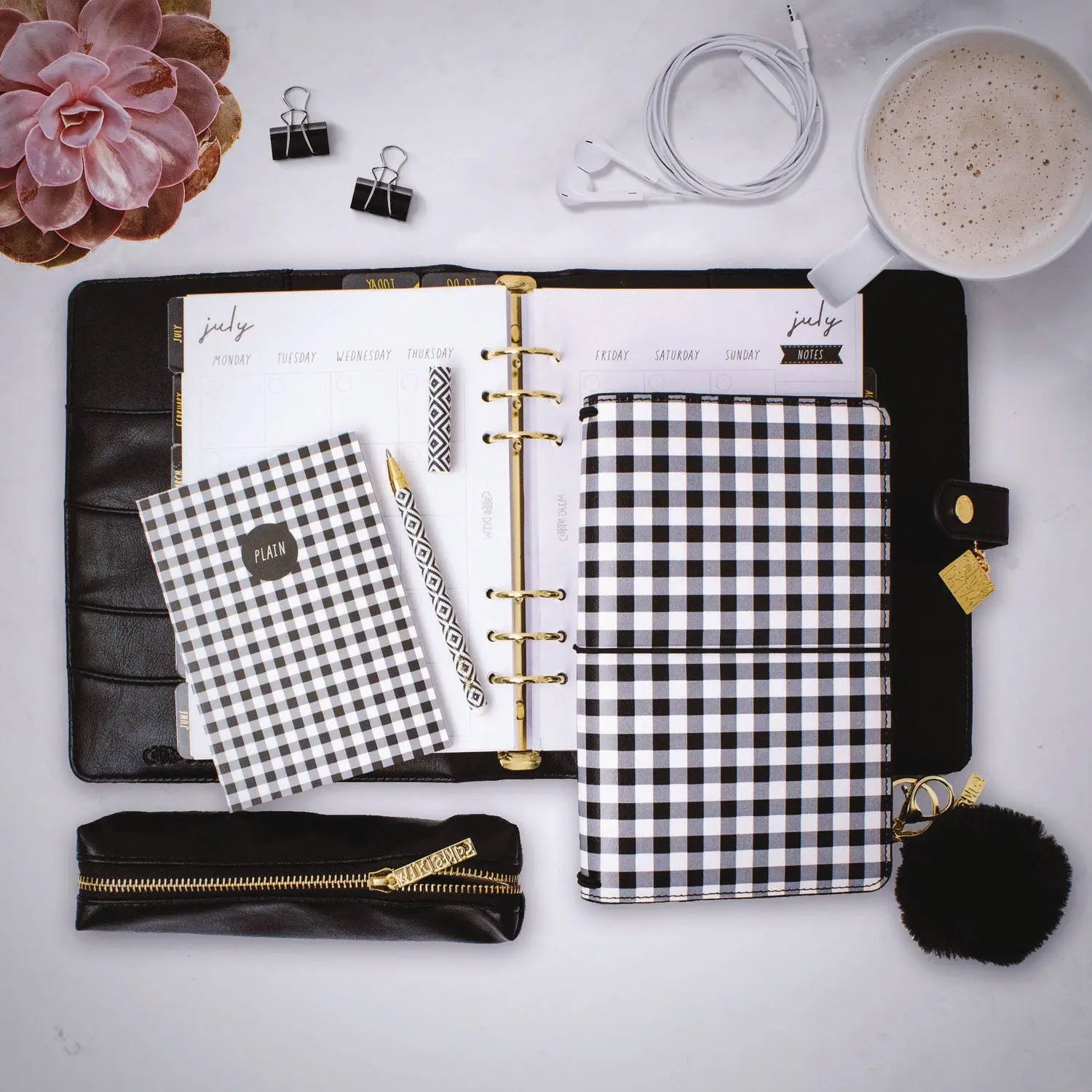 Pencil Case, 7.9 x 2 x 2, Black, 6/Pack PUKKA PAD® Flipcost